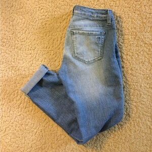 Jessica Simpson Skinny Cropped Blue Jeans